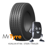 11R22.5 KUNLUN 146/143K 18PR KT865 (168) - TRAILER ONLY