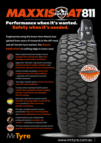 MAXXIS RAZR AT LT 285/75R16 AT811 10PR 126/123R - ALL TERRAIN (2601)