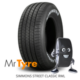 SIMMONS TYRE 215/65R14 94H STREET CLASSIC RWL - RAISED WHITE LETTERING (2605)