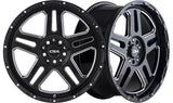 BRONX Gloss Black Milled Edge (Small Cap) - Premium 4x4 Alloy Wheel (1x)