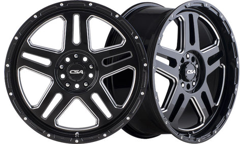 BRONX Gloss Black Milled Edge (Small Cap) - Premium 4x4 Alloy Wheel (1x)