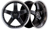 BERETTA Gloss Black Machine Lip - Premium Alloy Wheel (1x)