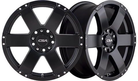 COMMANDO Satin Black (Small Cap) - Premium 4x4 Alloy Wheel (1x)