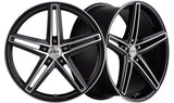 EMOTION Satin Black Machine Face - Premium Alloy Wheel (1x)