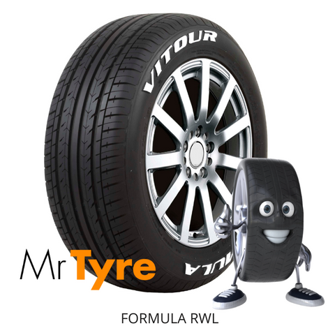 195/55R13 80H FORMULA RWL - RAISED WHITE LETTERING (2605)