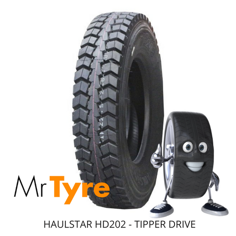 11R22.5 HAULSTAR HD202 / HD502 / HD602 143/141K 16PR  - TIPPER DRIVE