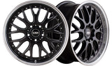 MAKO Gunmetal Black Machine Lip - Premium Alloy Wheel (1x)