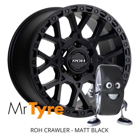 CRAWLER (ROH) Matte Black - Premium 4x4 Alloy Wheel (1x)