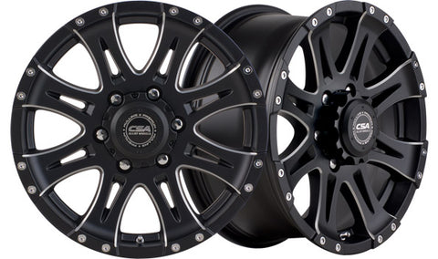 RAPTOR Satin Black Milled Face - Premium 4x4 Alloy Wheel (1x)