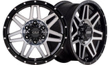 RENEGADE Black Machine Face (Large Cap) - Premium 4x4 Alloy Wheel (1x)