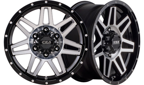 RENEGADE Black Machine Face (Large Cap) - Premium 4x4 Alloy Wheel (1x)