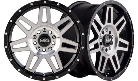 RENEGADE Black Machine Face (Small Cap) - Premium 4x4 Alloy Wheel (1x)
