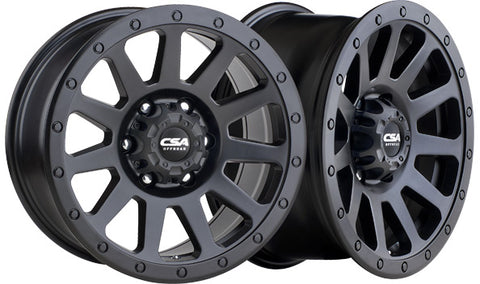 RIDGELINE Satin Black (Large Cap) - Premium 4x4 Alloy Wheel (1x)
