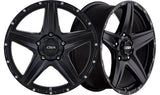 STEALTH Satin Black (Large Cap) - Premium 4x4 Alloy Wheel (1x)