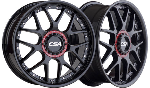 VERTIGO Gloss Black (Red Cap) - Premium Alloy Wheel (1x)